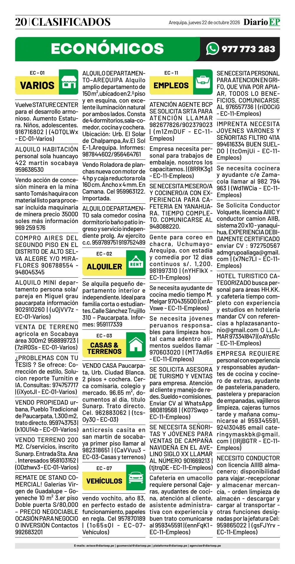 Edición impresa — página 20