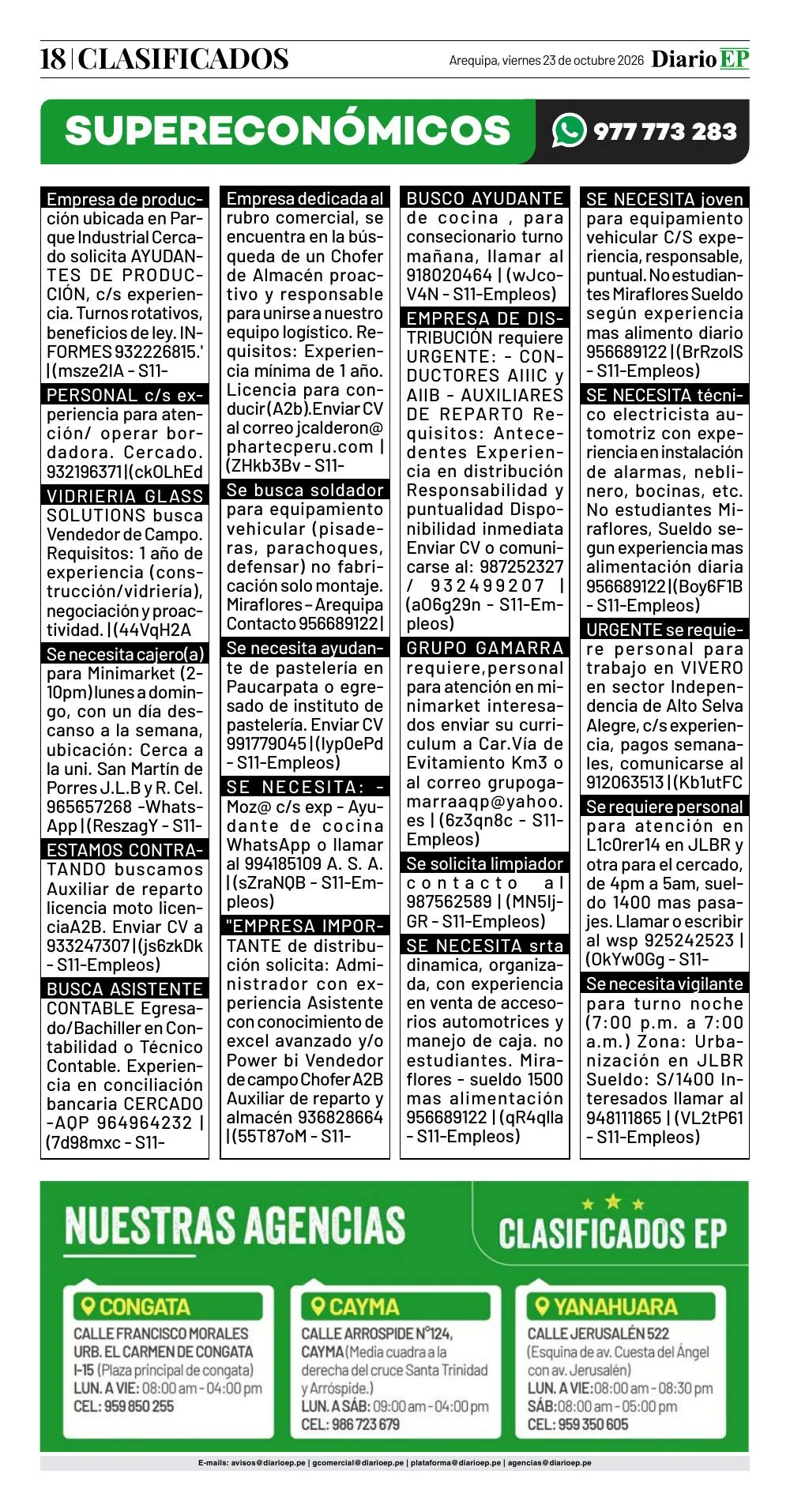 Edición impresa — página 18
