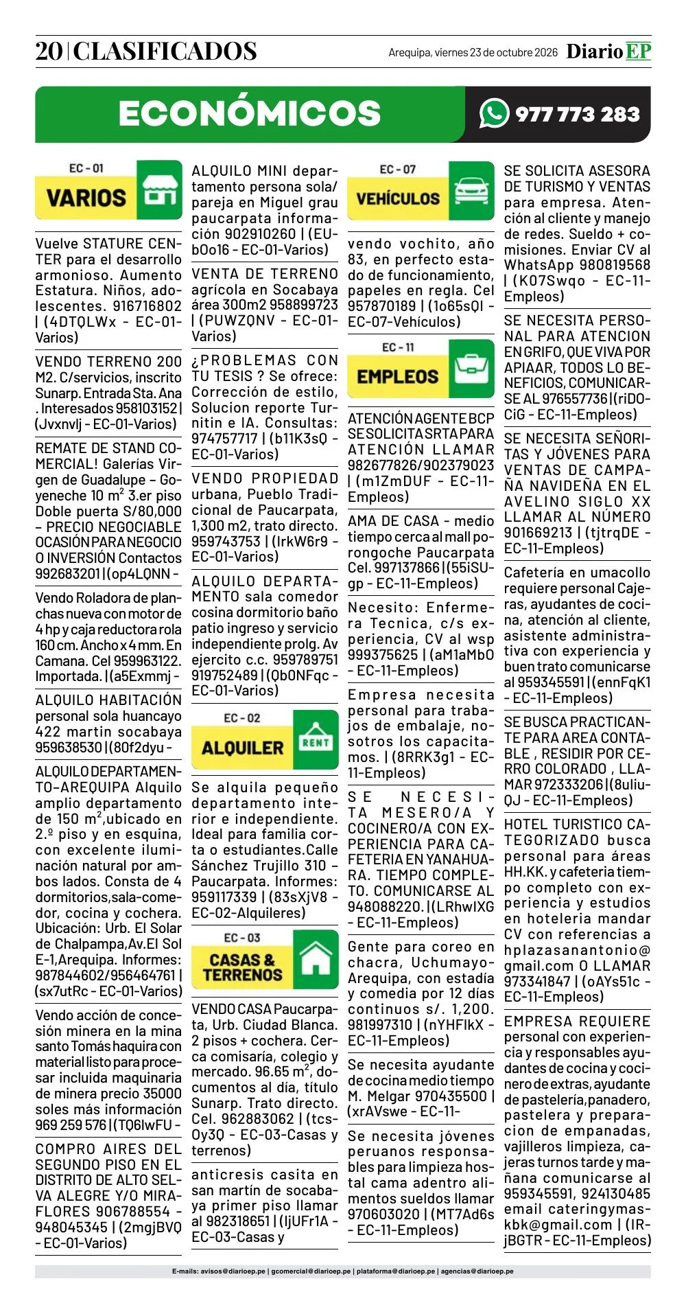 Edición impresa — página 20