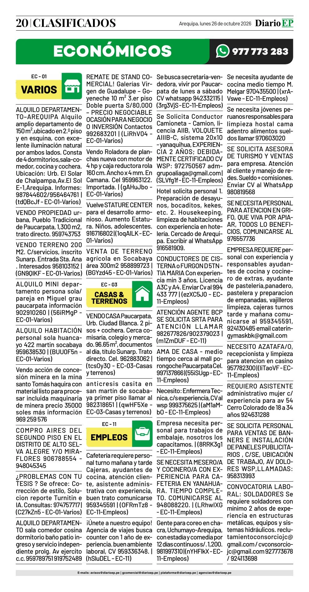 Edición impresa — página 20