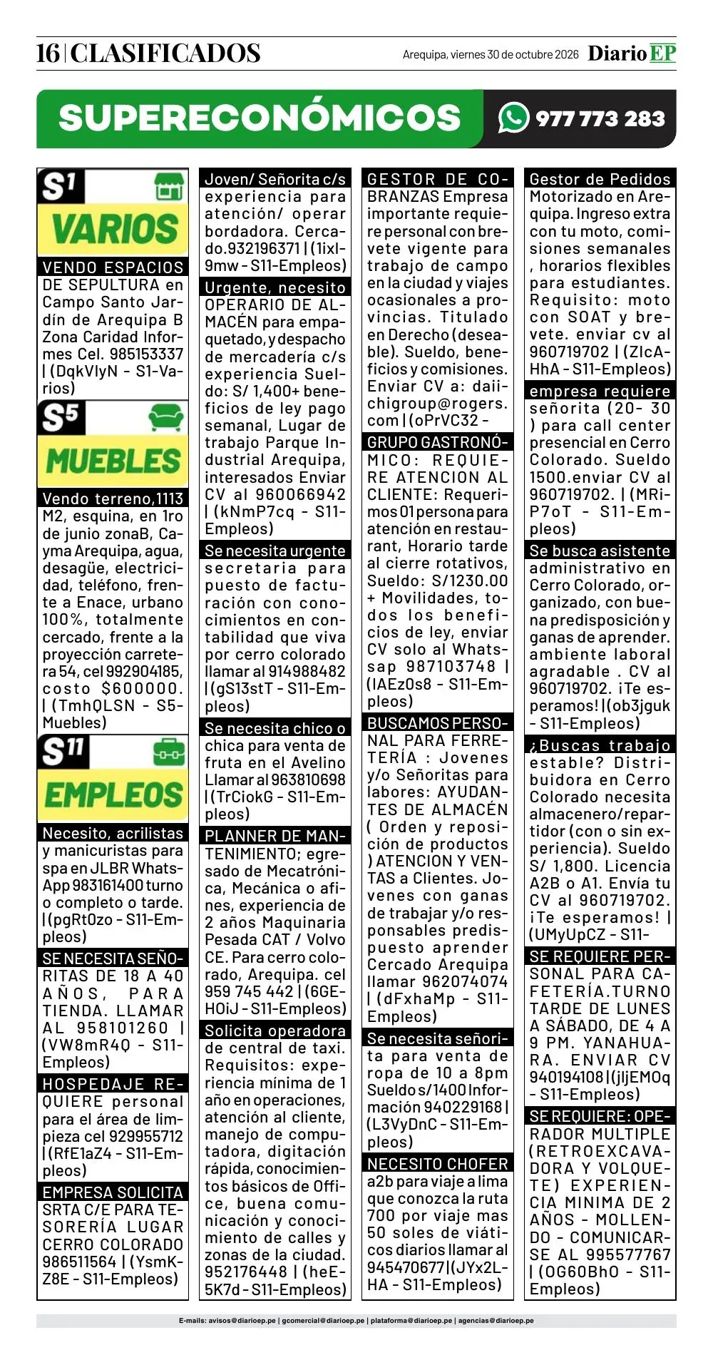 Edición impresa — página 16