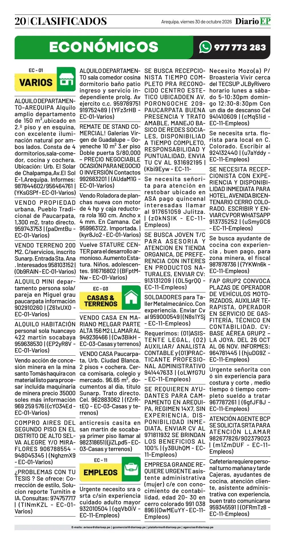 Edición impresa — página 20